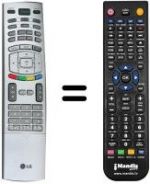 Telecomando equivalente LG 6710V00151Y