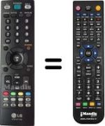 Telecomando equivalente LG M237WD