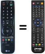 Telecomando equivalente LG 32LV3400-ZA