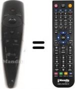 Telecomando equivalente LG 55LW5590