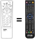 Telecomando equivalente Saba W7022E