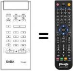 Telecomando equivalente Saba TELECOMMANDER P42SC42