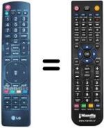 Telecomando equivalente LG 26LE3300