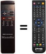 Telecomando equivalente Audiosonic MV2500