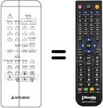 Telecomando equivalente Mitsubishi CT14MS1ETX-TV