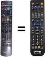 Telecomando equivalente Panasonic N2QAYB000240
