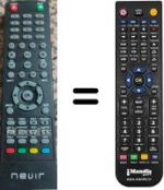 Telecomando equivalente Nevir NVR7900504K2N
