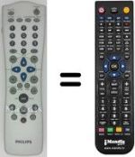 Telecomando equivalente Philips DVD-R890 / 001