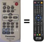Telecomando equivalente Panasonic PT-VX400 ( PROJECTOR )