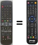 Telecomando equivalente Panasonic EUR51927