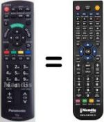 Telecomando equivalente Panasonic N2QAYB000603