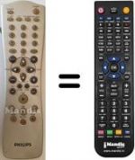 Telecomando equivalente Philips DVD-R70 / 001