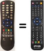 Telecomando equivalente Dual TVL202L