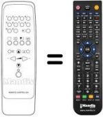 Telecomando equivalente Dual TV7001