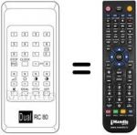 Telecomando equivalente RC80
