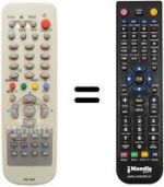 Telecomando equivalente HUAYU RM-108B