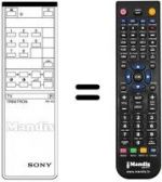 Telecomando equivalente Sony KV-1462UB