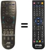 Telecomando equivalente JVC XV505