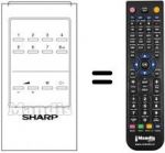 Telecomando equivalente Sharp RRMCG0123CESA