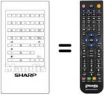 Telecomando equivalente Sharp RRMCG0251CESA