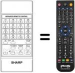 Telecomando equivalente Sharp RRMCG0292CESA