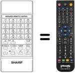 Telecomando equivalente Sharp RRMCG0293CESA