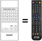 Telecomando equivalente Sharp RRMCG0303CESA
