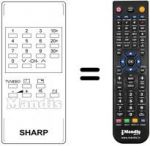 Telecomando equivalente Sharp RRMCG0466CESB