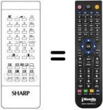 Telecomando equivalente Sharp RRMCG0517CESA