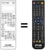 Telecomando equivalente Sharp RRMCG0570GESA