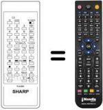 Telecomando equivalente Sharp RRMCG0668PESA