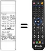 Telecomando equivalente Sharp RRMCG0672UMSA