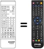 Telecomando equivalente Sharp RRMCG0682CESA