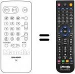 Telecomando equivalente Sharp CV5130S