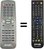 Telecomando equivalente Sharp G1070SA
