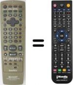 Telecomando equivalente Sharp DV-NS65
