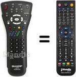 Telecomando equivalente Sharp LC-37RD1ERU