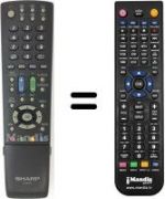 Telecomando equivalente Sharp LC-42RD2EA