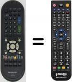 Telecomando equivalente Sharp LC-32FH510E