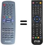 Telecomando equivalente Sharp RRMC-G1072BMSA