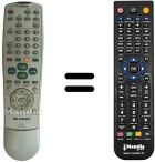 Telecomando equivalente Sharp RRMC-GA206WJSA