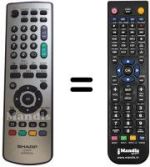 Telecomando equivalente Sharp LC-37SD1E