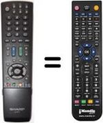 Telecomando equivalente Sharp LC-40LU705E