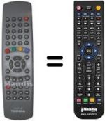 Telecomando equivalente Toshiba 076R0EY020