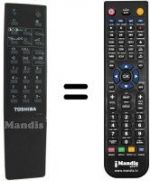 Telecomando equivalente Toshiba 175R9B