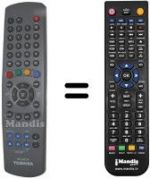 Telecomando equivalente Toshiba 23306176
