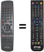 Telecomando equivalente Toshiba 23306469
