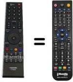 Telecomando equivalente Toshiba 42ZV555DG