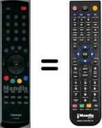 Telecomando equivalente Toshiba 75012374