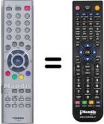 Telecomando equivalente Toshiba 42WH36P-TV